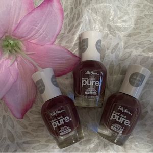LOT OF 3 Sally Hansen Good Kind Pure #340 Grape Vine Plant Based Nail Polish Set
